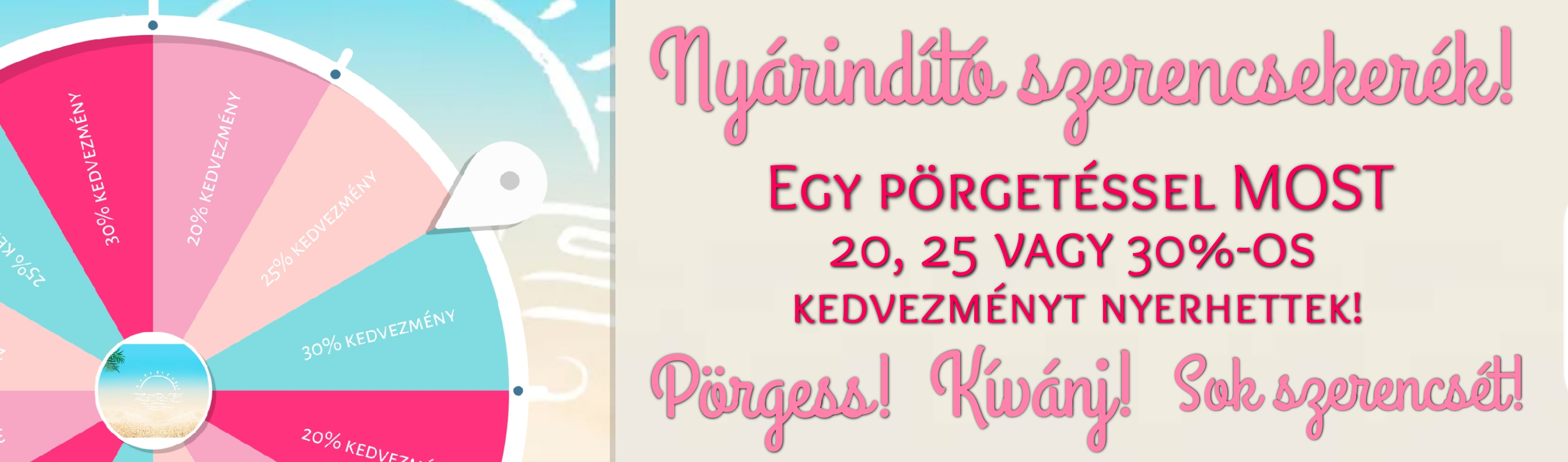 Nyárindító szerencsekerék 